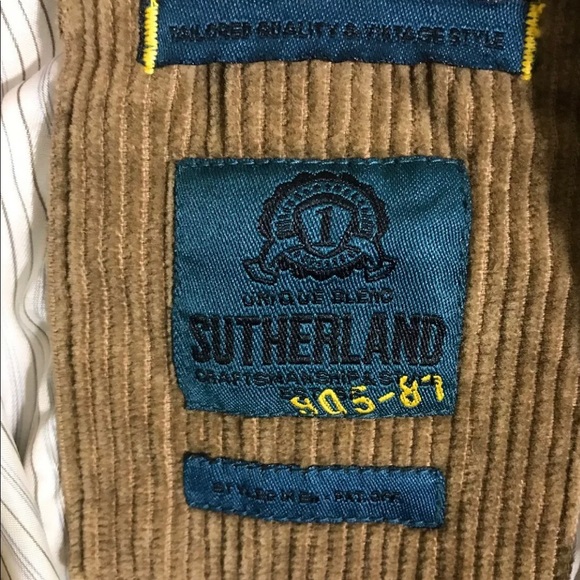 Men’s Large Corduroy Two Button Blazer Coat VTG - Picture 3 of 9